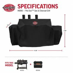 Hot Sale 👏 Char-Griller Grilling Tools & Accessories Duo Grill Cover 62-in W x 50-in H Black Gas Grill Cover 🔥 15 Hot Sale 👏 Char-Griller Grilling Tools & Accessories Duo Grill Cover 62-in W x 50-in H Black Gas Grill Cover 🔥 -Deals Grills & Outdoor Cooking Store 43090484