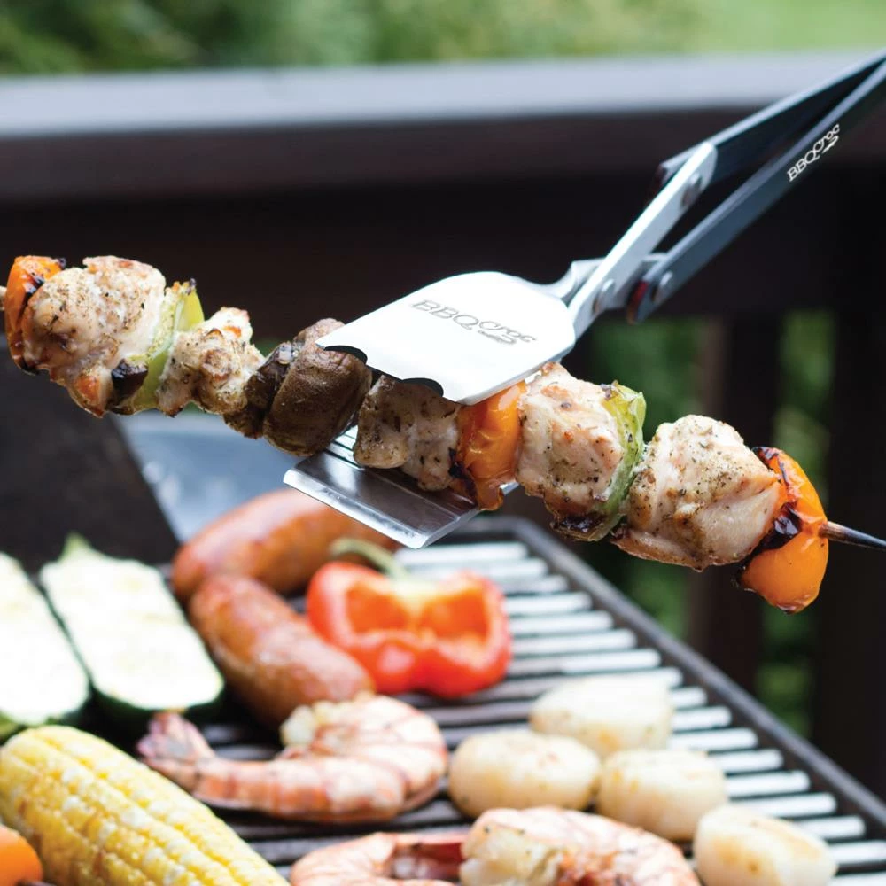 Coupon 🔥 BBQ Croc Grilling Tools & Accessories 3 in 1 barbecue tool, 21 in. Black Aluminum Scissor-style Tongs ❤️ 2 Coupon 🔥 BBQ Croc Grilling Tools & Accessories 3 in 1 barbecue tool, 21 in. Black Aluminum Scissor-style Tongs ❤️ - Image 2