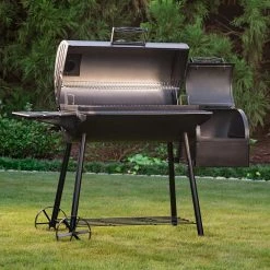 Discount 🌟 King-Griller Grills Smokin' Ace 30-in W Black Barrel Charcoal Grill 🎁 -Deals Grills & Outdoor Cooking Store 43457013