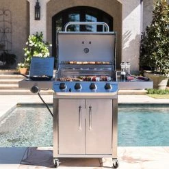 Best Sale 🤩 Char-Broil Grills Performance Stainless 4-Burner Liquid Propane Gas Grill with 1 Side Burner 😍 -Deals Grills & Outdoor Cooking Store 43465439