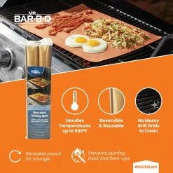 Best Pirce 😍 Blue Rhino Grilling Tools & Accessories 2-Pack Polyester Non-Stick Grill Sheet(s) 👍 -Deals Grills & Outdoor Cooking Store 43538524