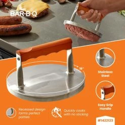 Best Pirce 😀 Blue Rhino Grilling Tools & Accessories Stainless Steel Burger Press 🤩 -Deals Grills & Outdoor Cooking Store 43538525