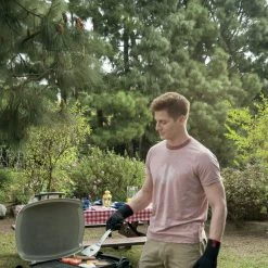 Promo 🔥 Weber Grill Replacement Parts Q Griddle 12.55-in x 8.63-in Rectangle Porcelain-coated Cast Iron Grilling Grate 👏 -Deals Grills & Outdoor Cooking Store 43574378 scaled