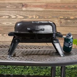 Brand new 👍 Mr. Bar-B-Q Grills Portable LP gas grill Black/Powder Coated 10000-BTU 178-sq in Portable Gas Grill ⭐ -Deals Grills & Outdoor Cooking Store 44018136