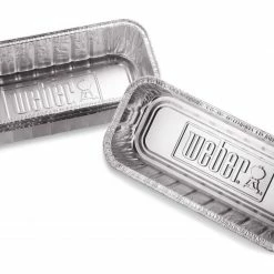 Brand new 👏 Weber Grilling Tools & Accessories SmokeFire 10-Pack 11-in x 2.5-in W Disposable Aluminum Grill Drip Pan ⌛ -Deals Grills & Outdoor Cooking Store 44019090 scaled