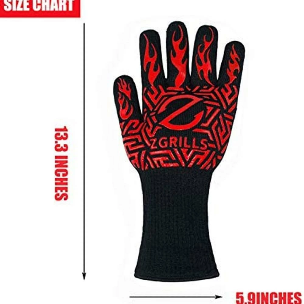 Discount 👏 Z GRILLS Grilling Tools & Accessories BBQ Grill Gloves 1472℉ Oven Gloves Heat Resistant, Universal Size for Barbecue, Baking, Frying, Welding, Cutting ⌛ 2 Discount 👏 Z GRILLS Grilling Tools & Accessories BBQ Grill Gloves 1472℉ Oven Gloves Heat Resistant, Universal Size for Barbecue, Baking, Frying, Welding, Cutting ⌛ - Image 2