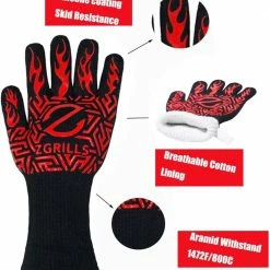 Discount 👏 Z GRILLS Grilling Tools & Accessories BBQ Grill Gloves 1472℉ Oven Gloves Heat Resistant, Universal Size for Barbecue, Baking, Frying, Welding, Cutting ⌛ 7 Discount 👏 Z GRILLS Grilling Tools & Accessories BBQ Grill Gloves 1472℉ Oven Gloves Heat Resistant, Universal Size for Barbecue, Baking, Frying, Welding, Cutting ⌛ -Deals Grills & Outdoor Cooking Store 44127983