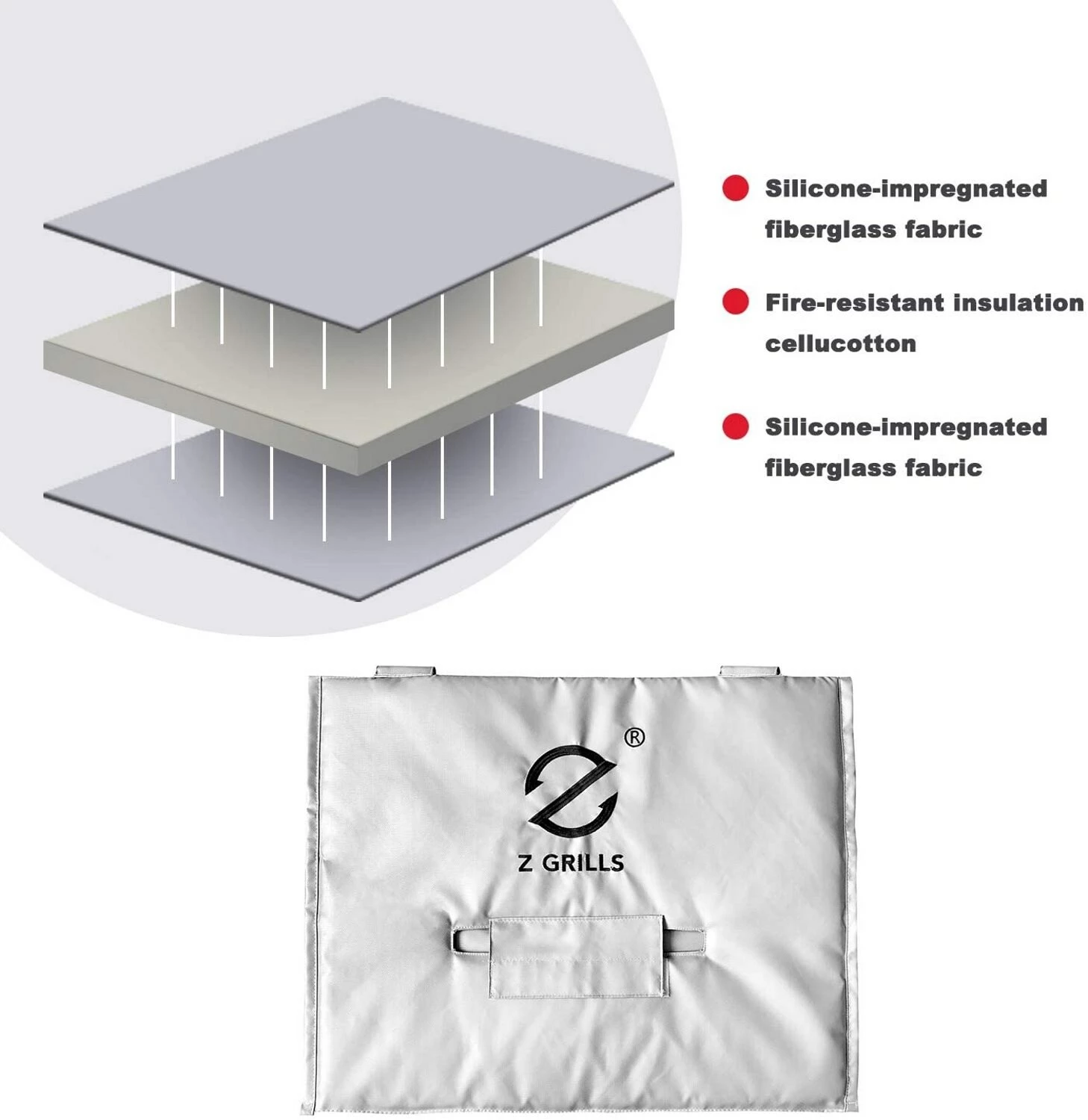 Discount ๐งจ Z GRILLS Grilling Tools & Accessories 600 44-in W x 22.5-in H Silver Charcoal Grill Cover ๐ 3 Discount ๐งจ Z GRILLS Grilling Tools & Accessories 600 44-in W x 22.5-in H Silver Charcoal Grill Cover ๐ - Image 3