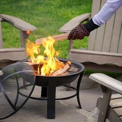 New ✨ Blue Rhino Grilling Tools & Accessories Black and Red Aramid Fiber Fire-retardant Grill Gloves ⌛ -Deals Grills & Outdoor Cooking Store 44373090