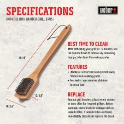 Cheapest ๐ Weber Grilling Tools & Accessories 18 in. Bamboo 18-in Grill Brush โจ 12 Cheapest ๐ Weber Grilling Tools & Accessories 18 in. Bamboo 18-in Grill Brush โจ -Deals Grills & Outdoor Cooking Store 44494136