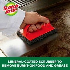 Best deal ❤️ Scotch-Brite Grilling Tools & Accessories Heavy Duty Grill Scrubber Polyester Plastic 3.8-in Grill Brush 🛒 -Deals Grills & Outdoor Cooking Store 44548484 scaled