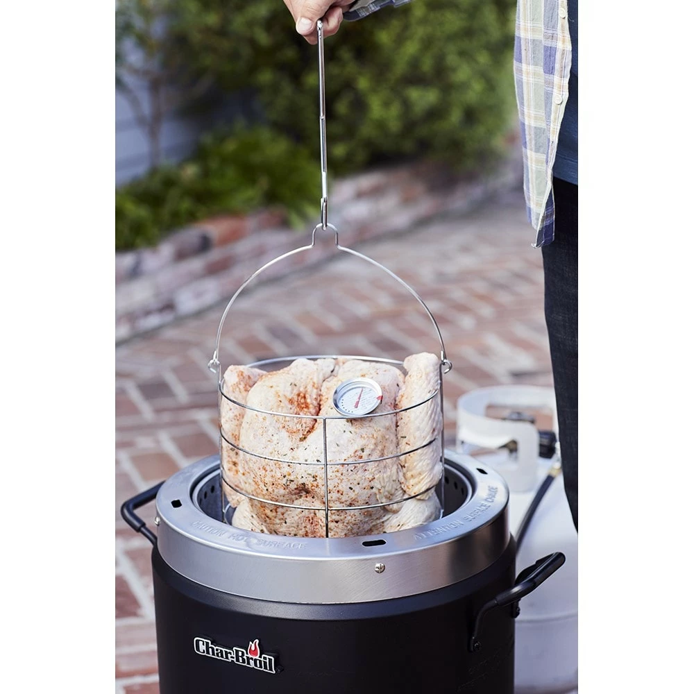 Promo ✨ Char-Broil Turkey Fryers, Cookers, & Pots Big Easy 0-Gallon 20-lb Cylinder Piezo Ignition Oil-less Gas Turkey Fryer ❤️ 11 Promo ✨ Char-Broil Turkey Fryers, Cookers, & Pots Big Easy 0-Gallon 20-lb Cylinder Piezo Ignition Oil-less Gas Turkey Fryer ❤️ - Image 11