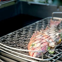 Coupon 🎁 Weber Grilling Tools & Accessories Original Stainless Steel Fish Basket 😀 -Deals Grills & Outdoor Cooking Store 44894408 scaled
